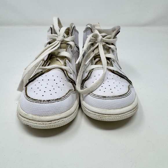 Nike Air Jordan White and Gray High-Top Sneakers - Picture 4 of 6